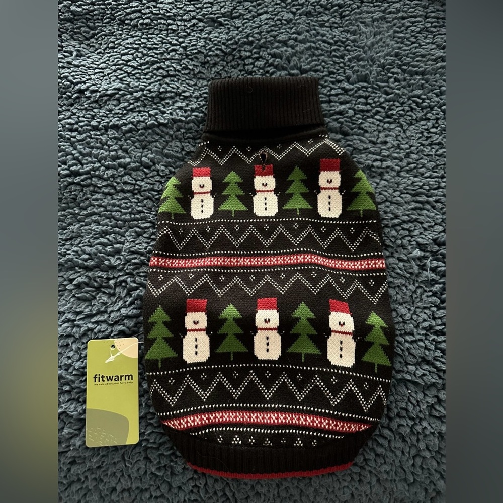 Fitwarm dog Christmas sweater. Size M